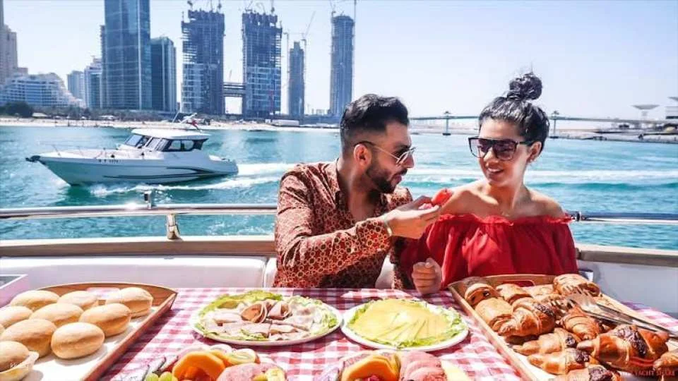 Dubai Marina luxury cruise with optional BBQ lunch or dinner