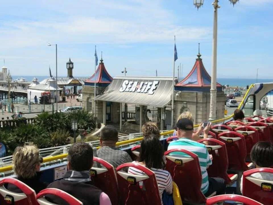 City Sightseeing hop-on hop-off bus tour of Brighton