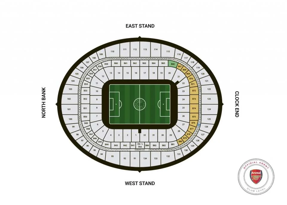 Arsenal FC Premier League Football Match Ticket at Emirates Stadium