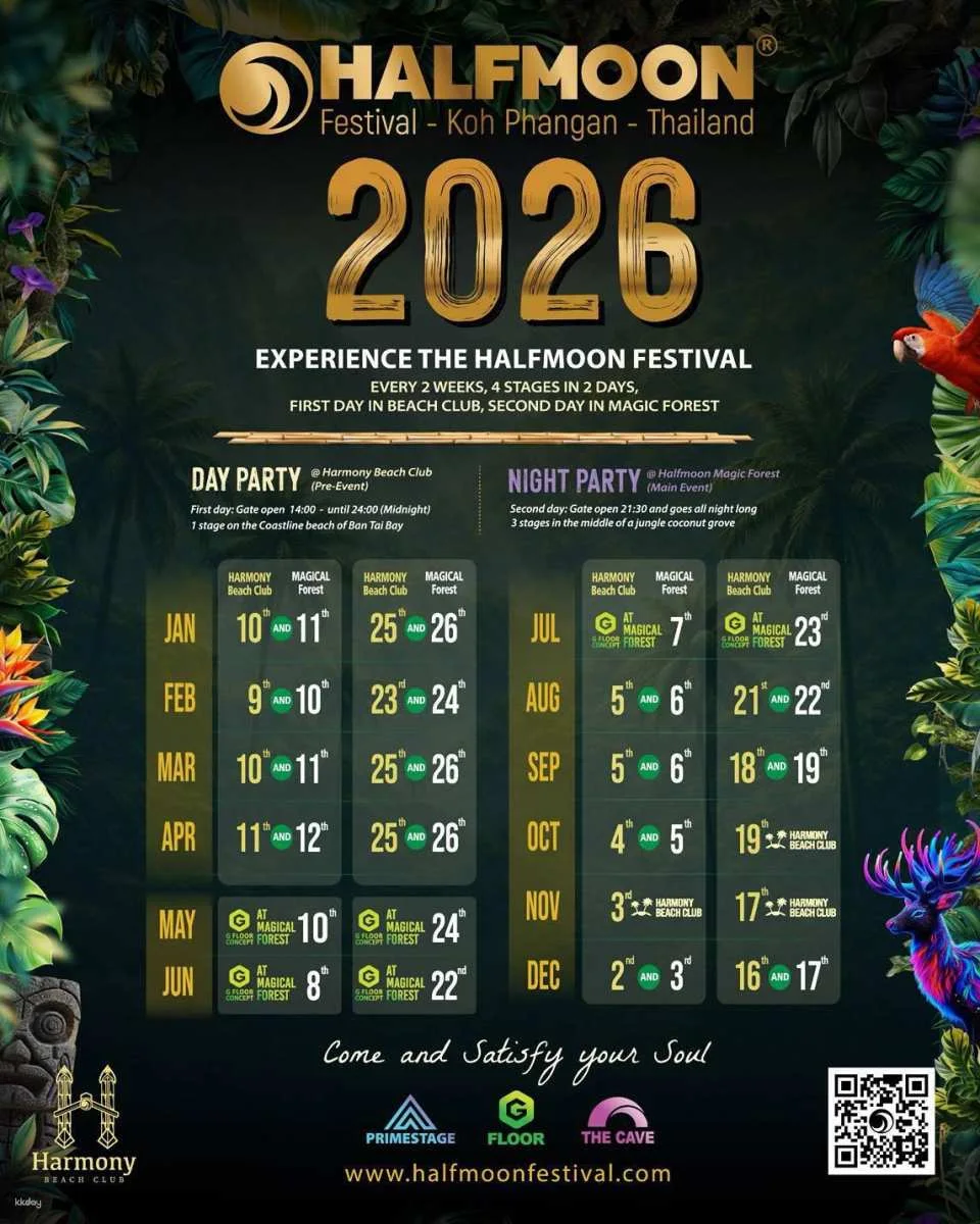 Halfmoon Magic Forest Festival Tickets | Koh Phangan, Thailand