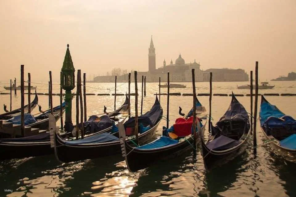 Gondola ride near St Mark’s Square with optional islands tour