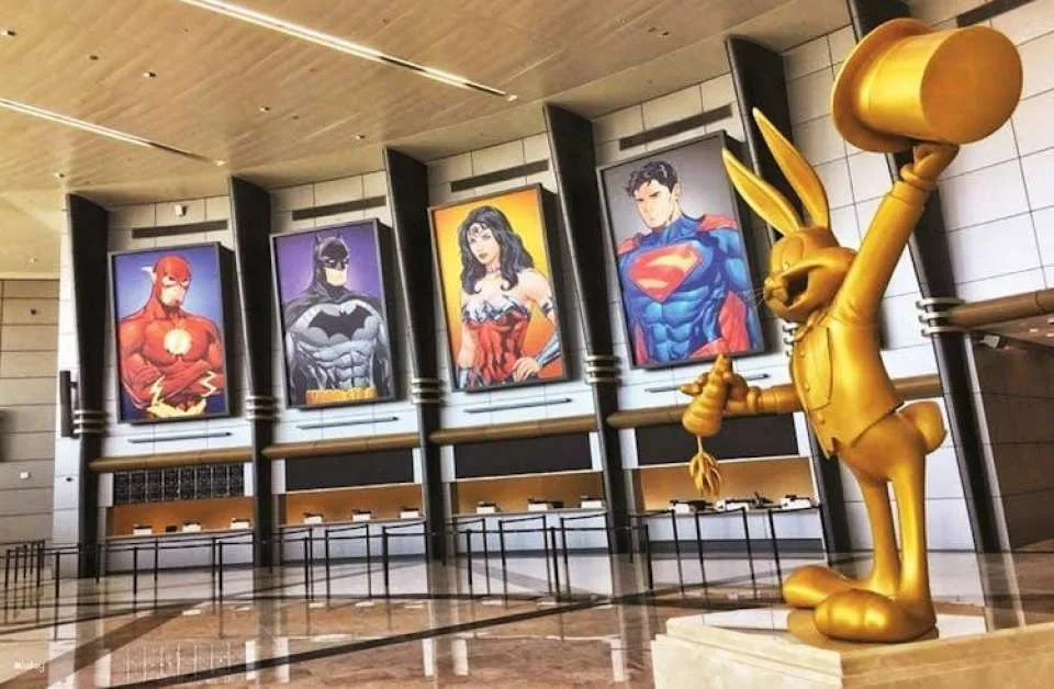 Abu Dhabi city and Warner Bros. from Abu Dhabi