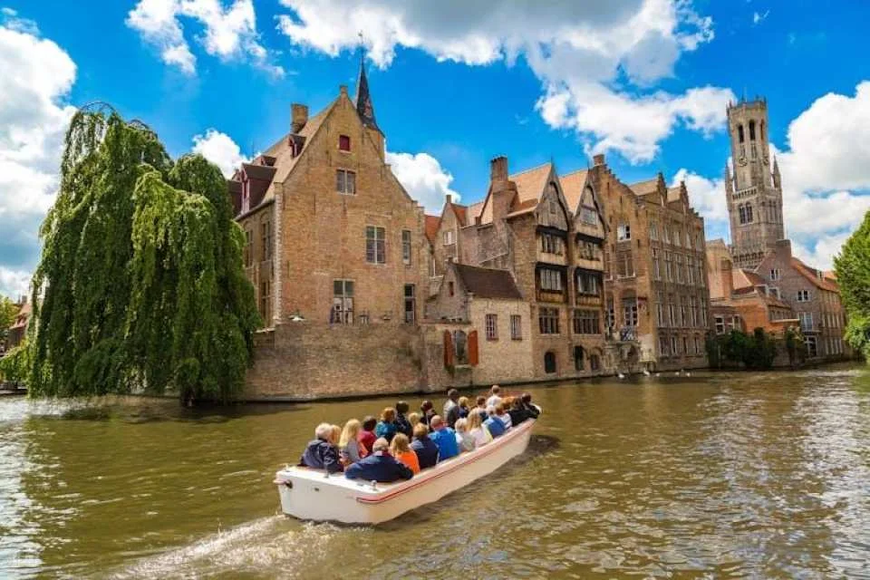 Bruges and Damme day trip with canal boat and windmills