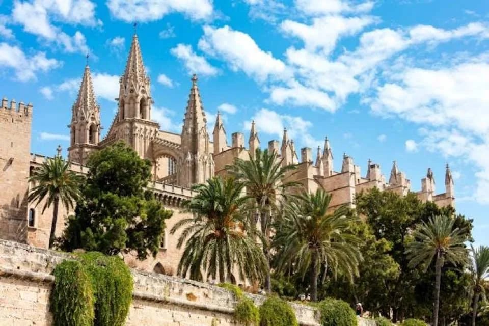 Entrance to Palma Cathedral La Seu
