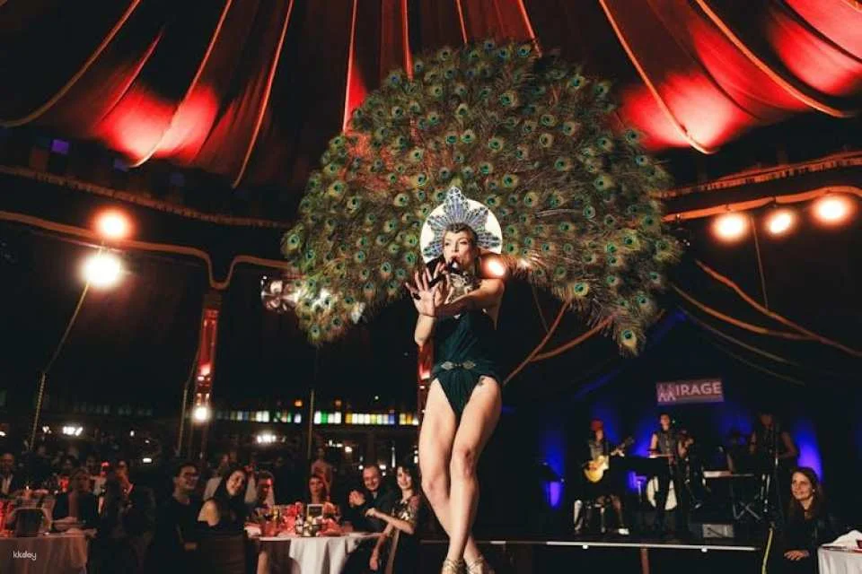 Burlesque dinner show experience