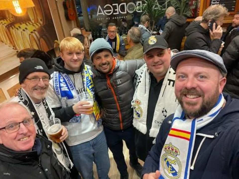 Real Madrid football matchday experience with local