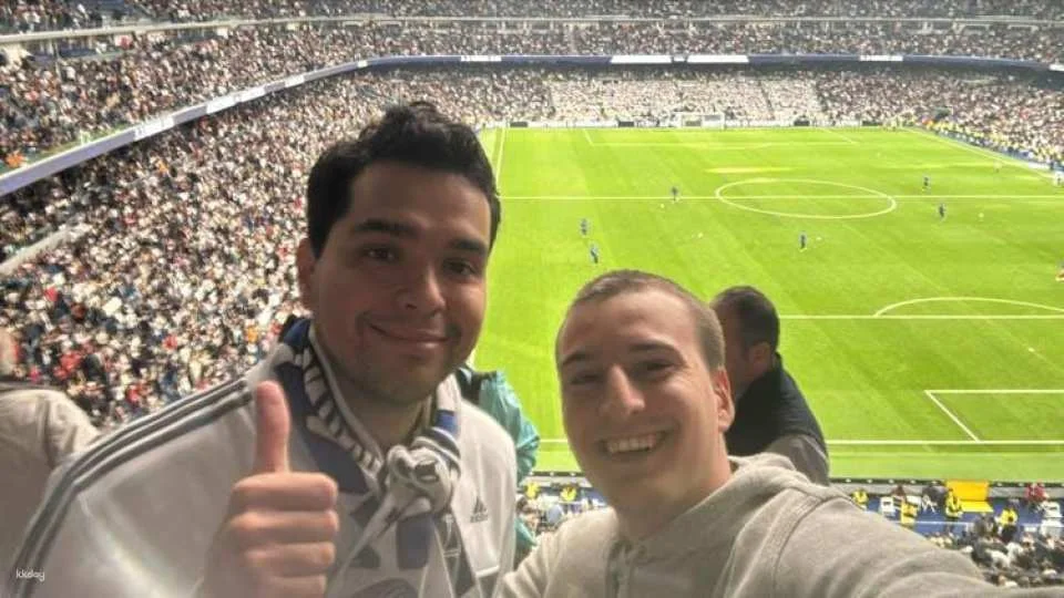 Real Madrid football matchday experience with local