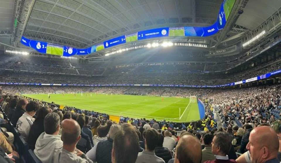 Real Madrid football matchday experience with local