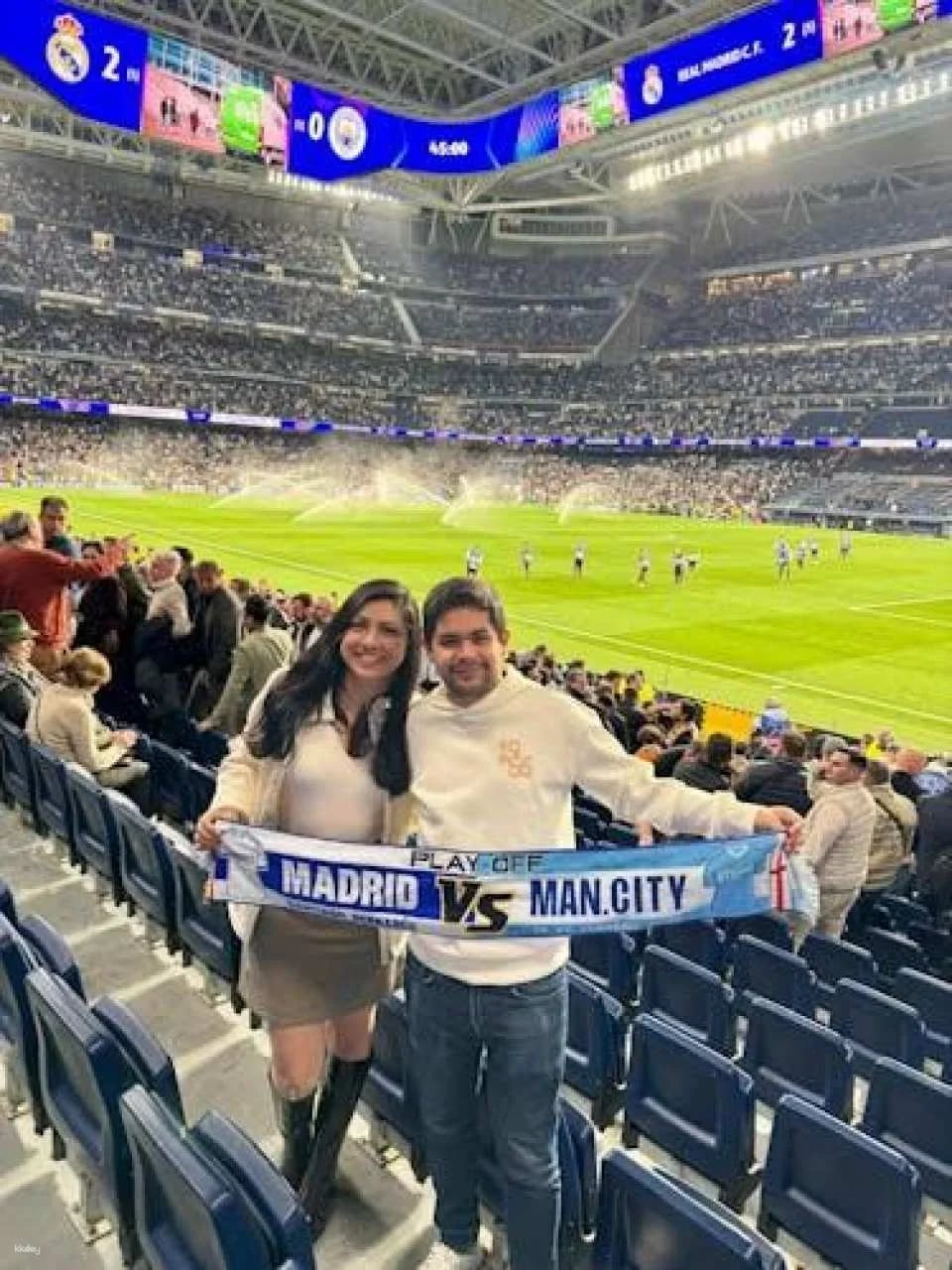 Real Madrid football matchday experience with local