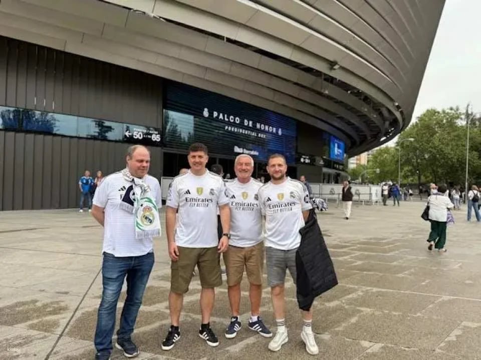 Real Madrid football matchday experience with local