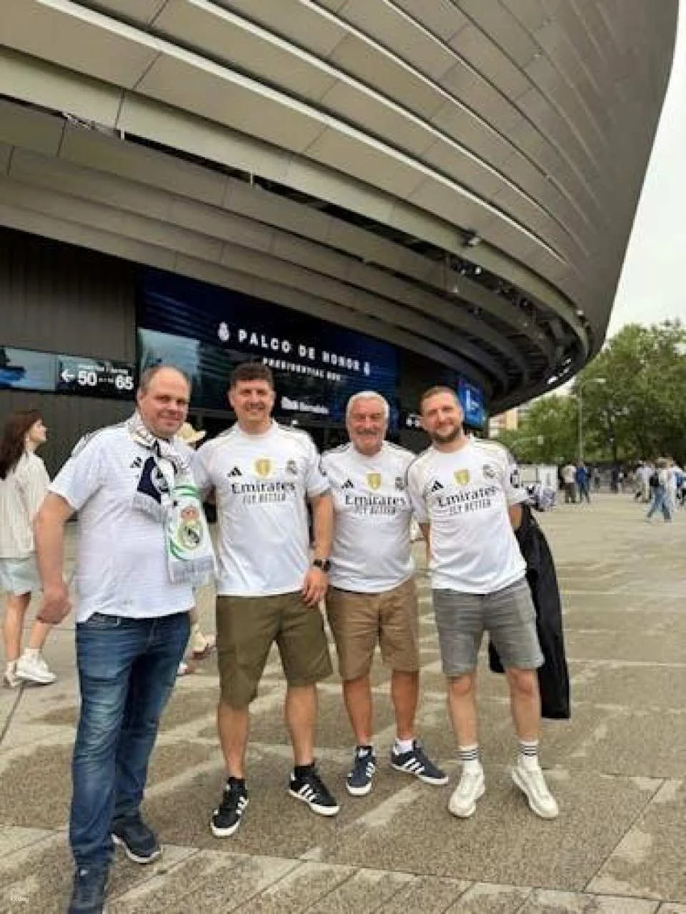 Real Madrid football matchday experience with local