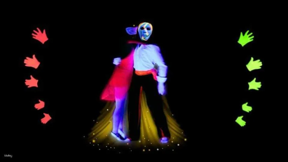 Black light theatre show in Prague "Images of Love"