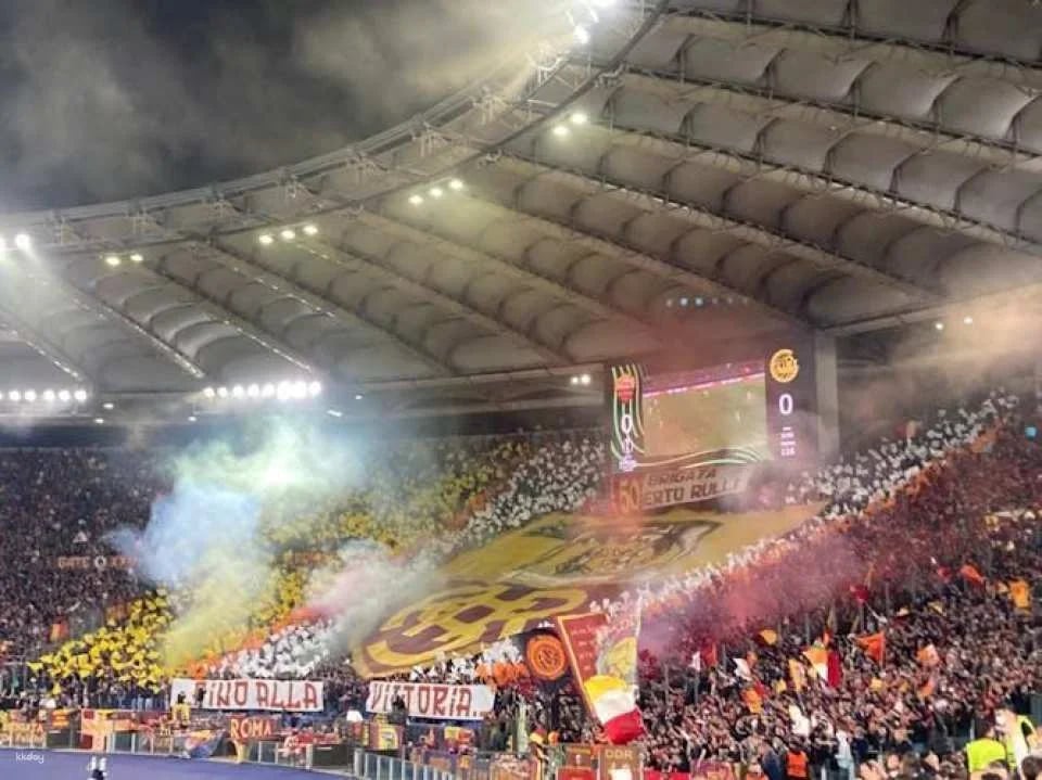 AS Roma football game at Stadio Olimpico