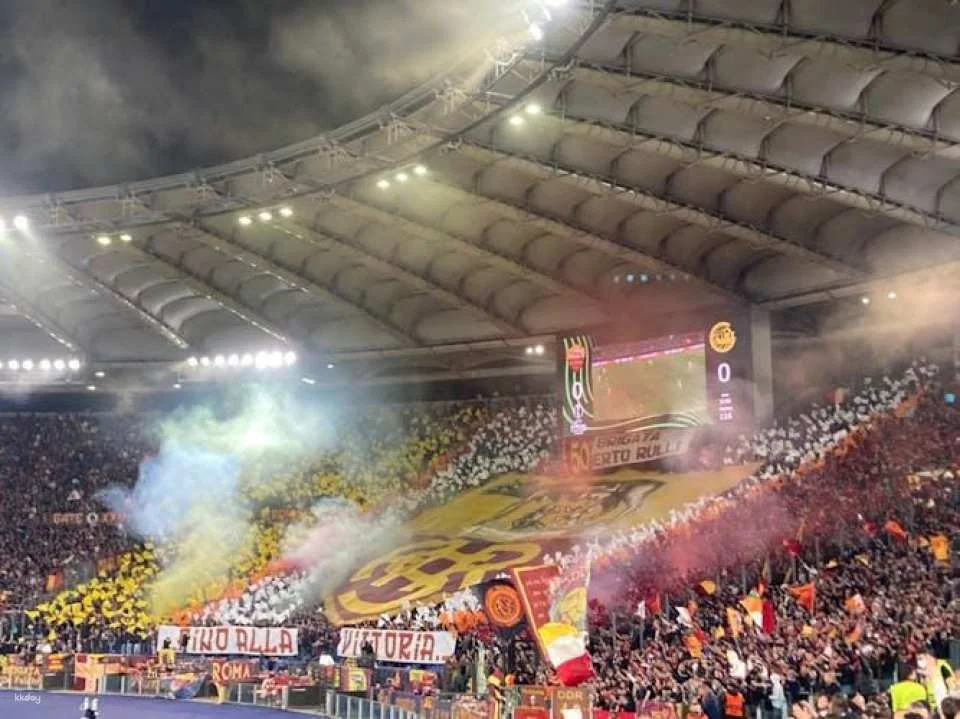 AS Roma football game at Stadio Olimpico