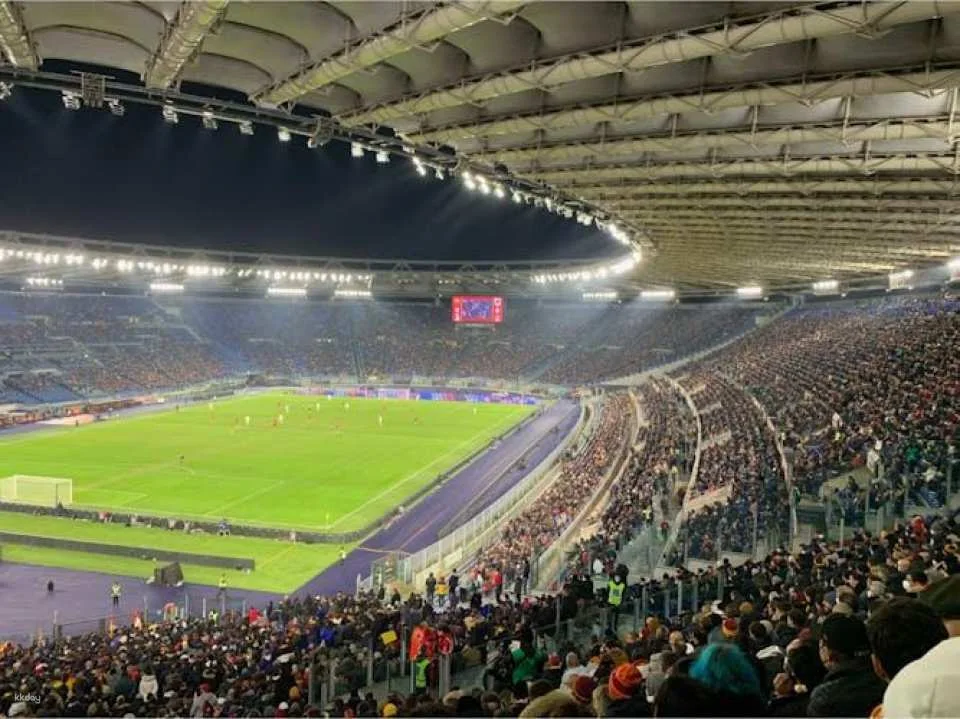 AS Roma football game at Stadio Olimpico