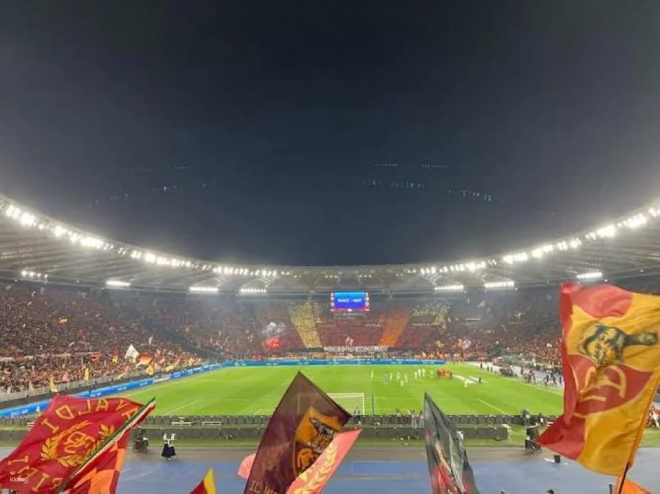 AS Roma football game at Stadio Olimpico