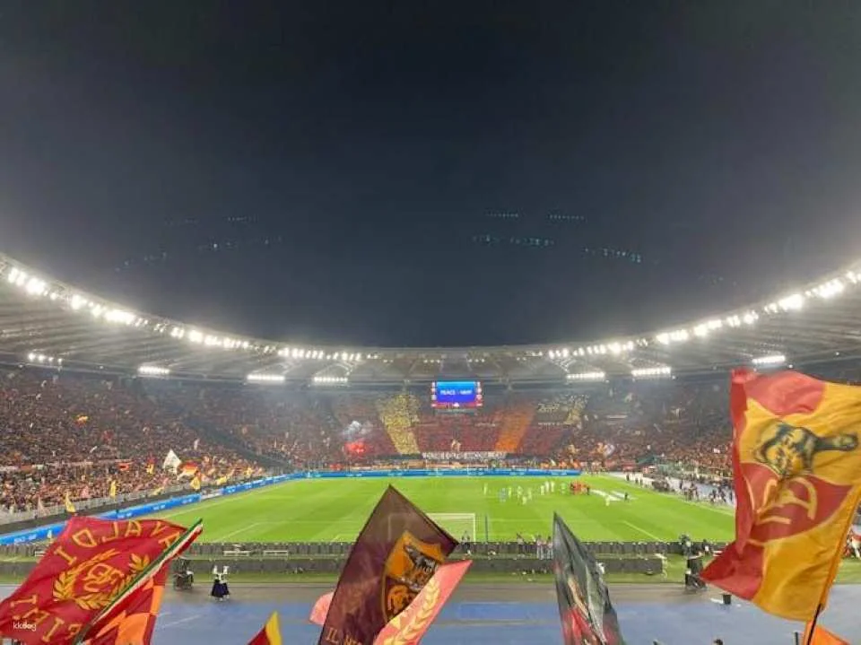 AS Roma football game at Stadio Olimpico