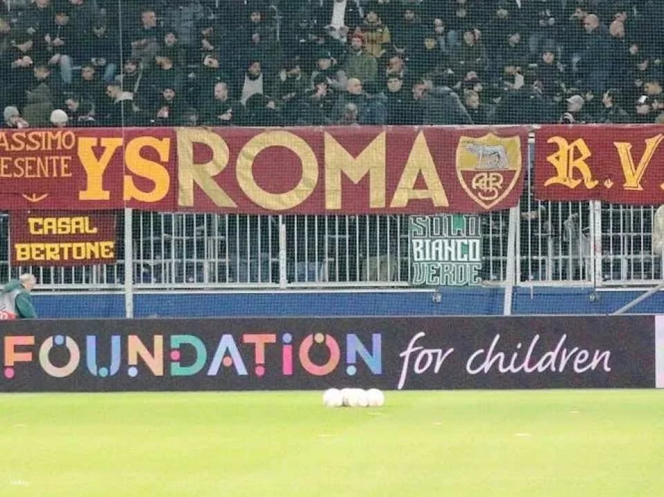 AS Roma football game at Stadio Olimpico