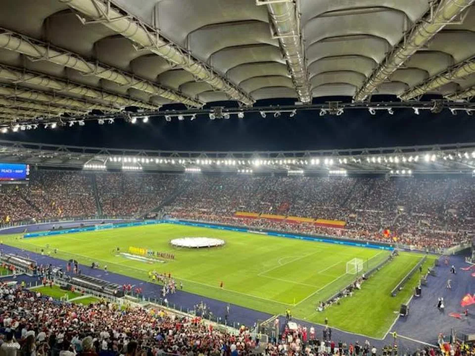 AS Roma football game at Stadio Olimpico