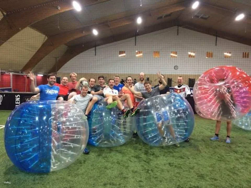 Indoor bubble football experience in Hamburg