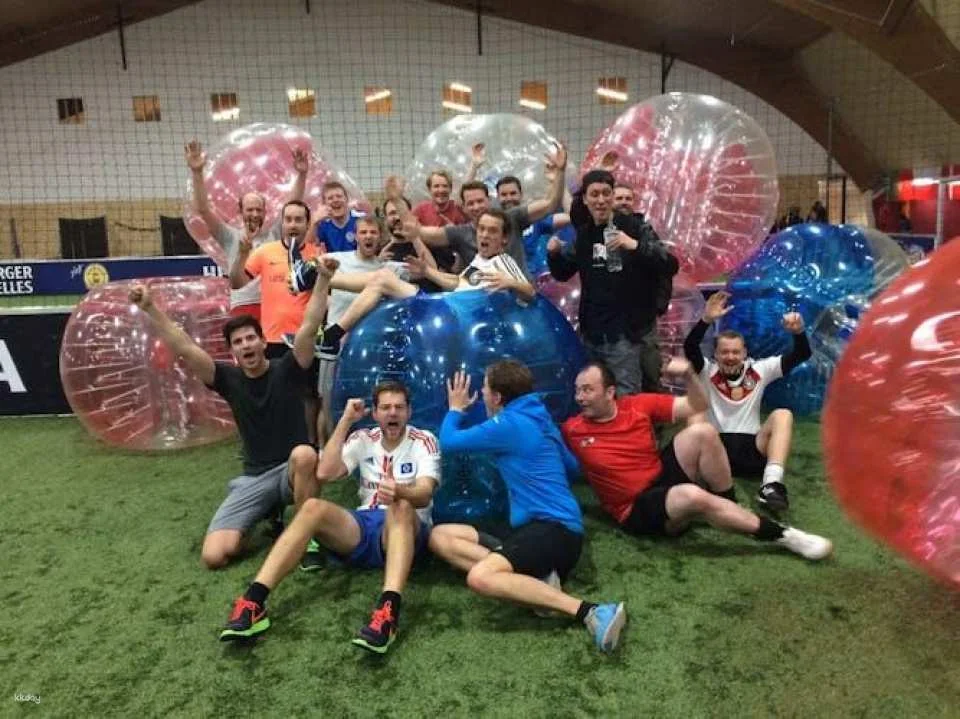 Indoor bubble football experience in Hamburg