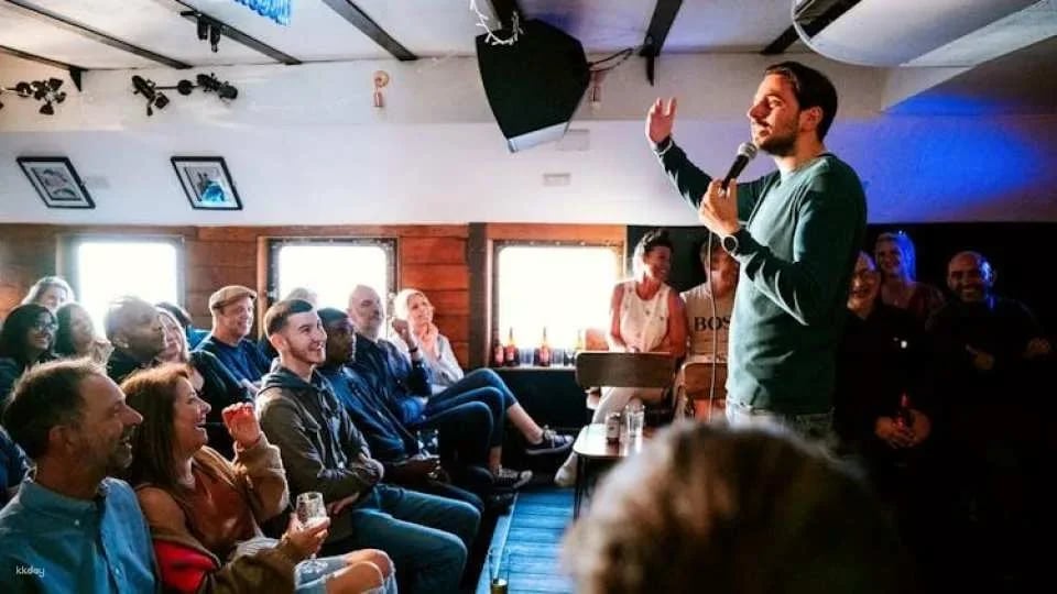 Dark Comedy and Pizza Night on the Iconic Battersea Barge