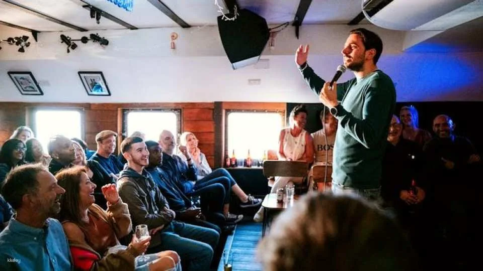 Dark Comedy and Pizza Night on the Iconic Battersea Barge