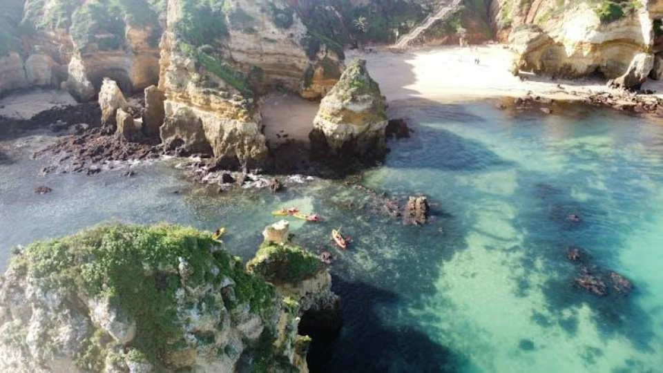 Kayak grotto tour from Lagos