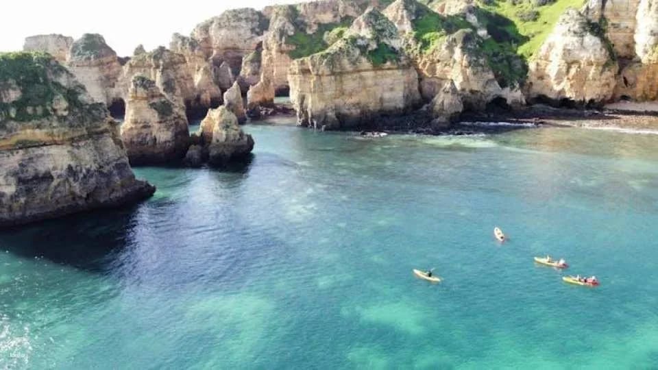Kayak grotto tour from Lagos