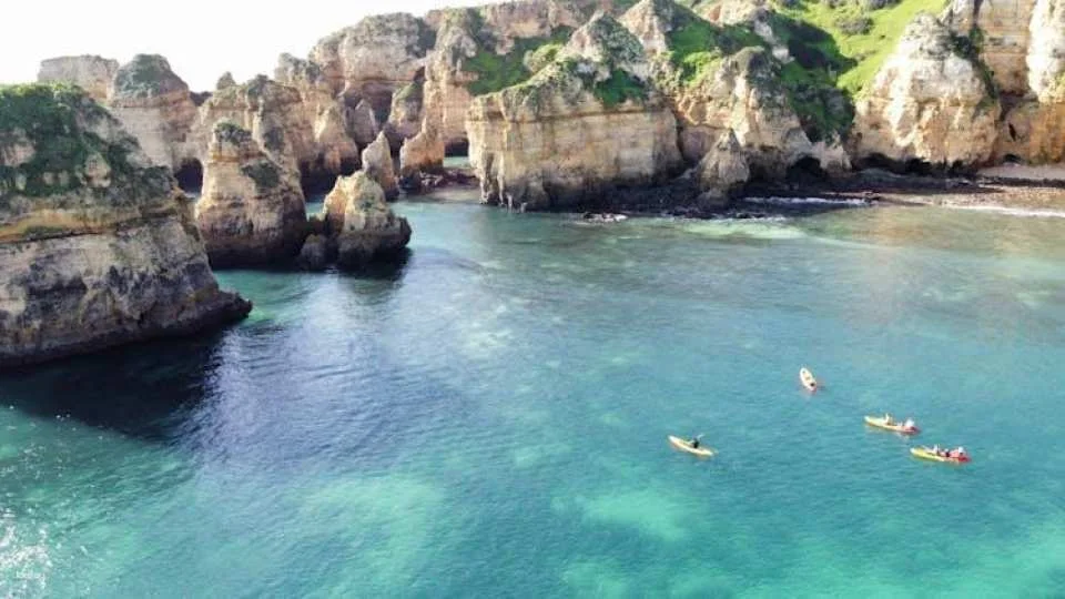 Kayak grotto tour from Lagos