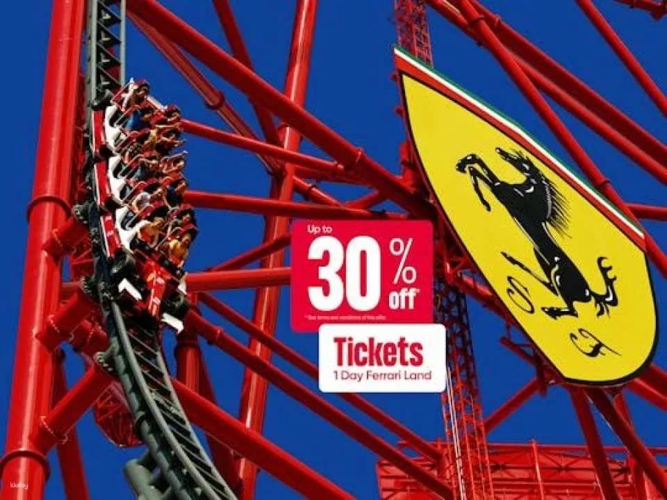 One day entrance ticket to Ferrari Land