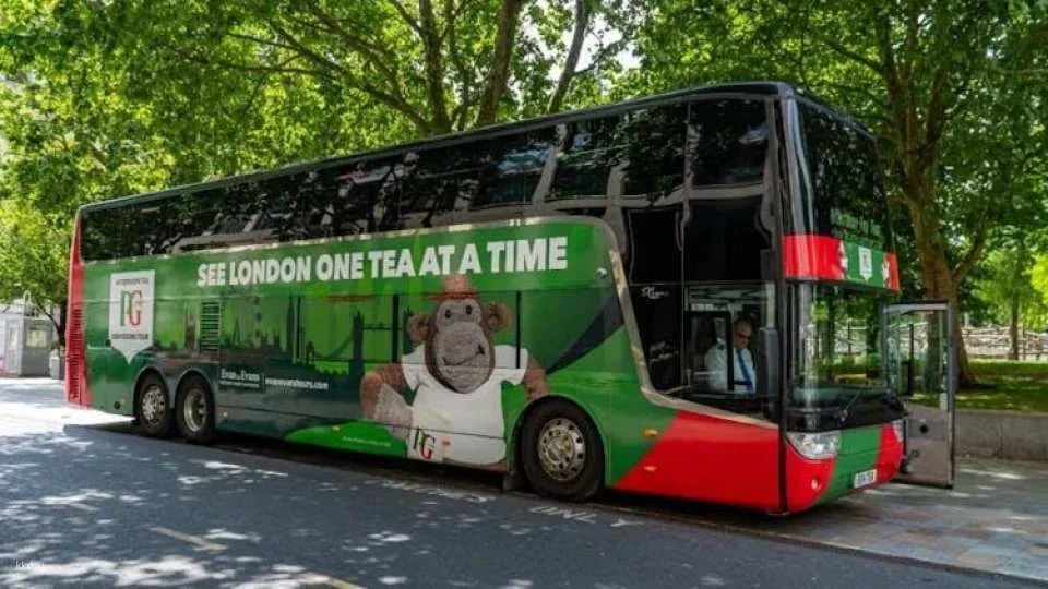 London afternoon tea bus tour with PG tips and optional London Eye