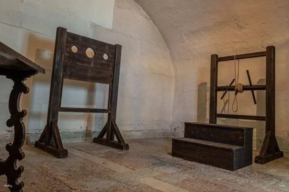 Lords of the Night Prison Palace: tour to the cells and torture tools