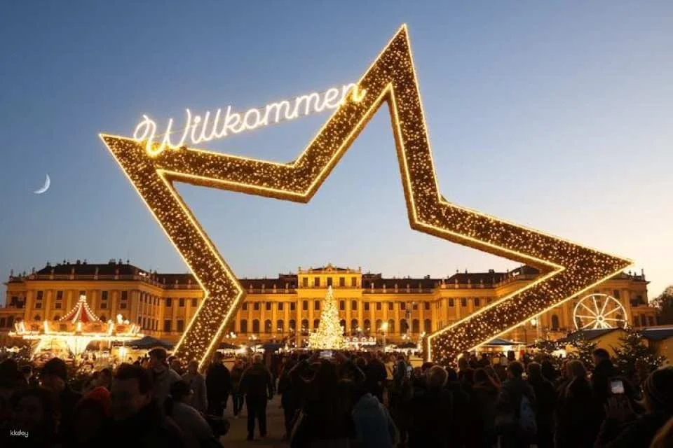 Schönbrunn Christmas market, palace audio-guided tour and concert