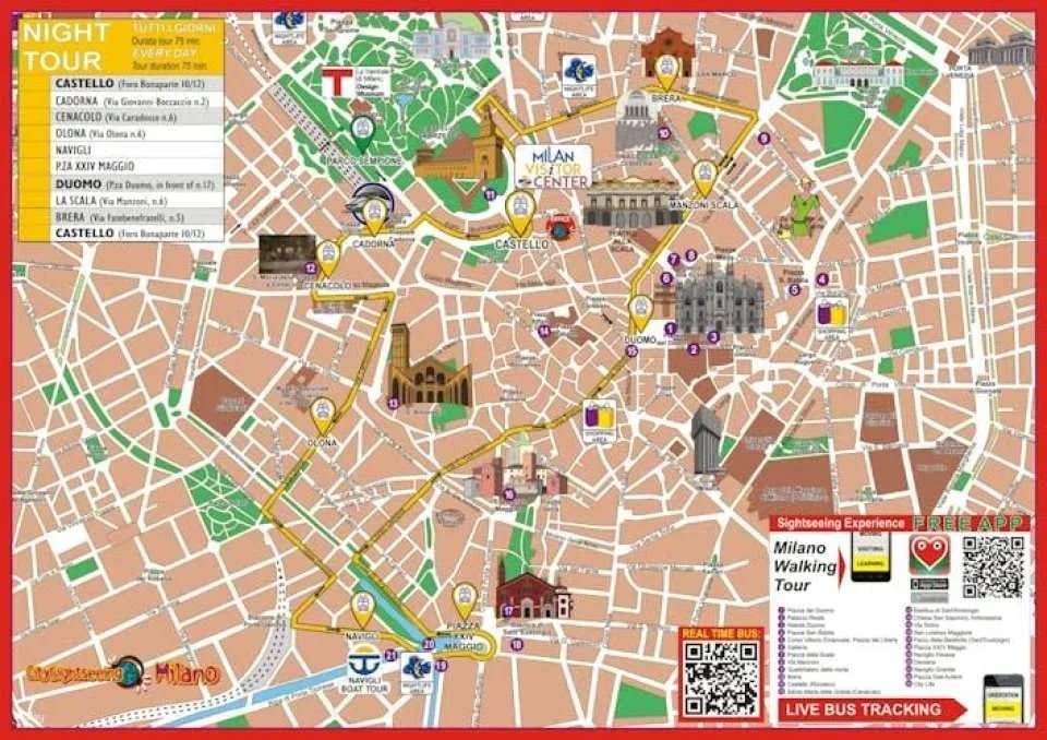 Milan Night Tour by Open Bus