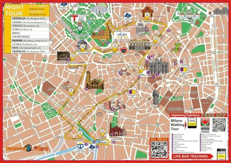 Milan Night Tour by Open Bus