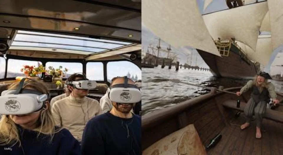Amsterdam canal cruise with historic VR experience