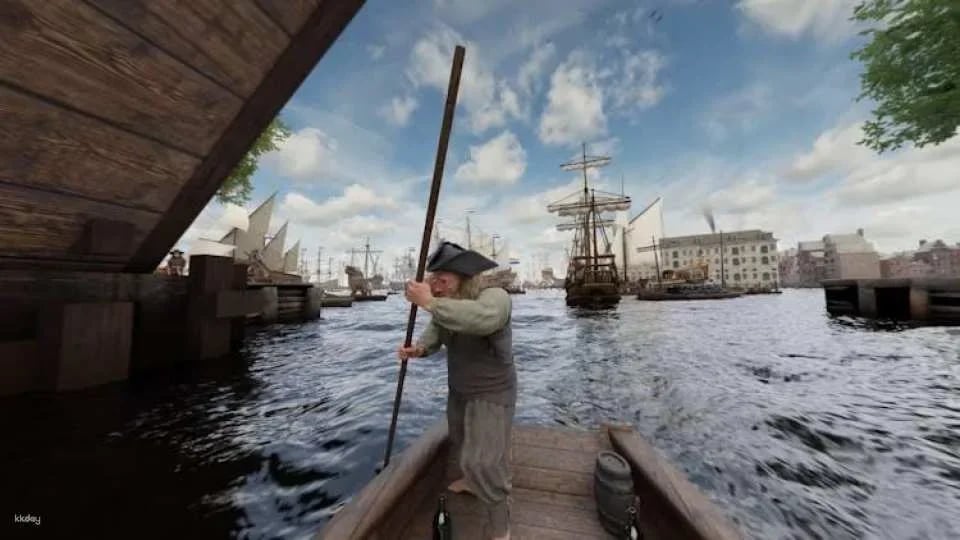 Amsterdam canal cruise with historic VR experience