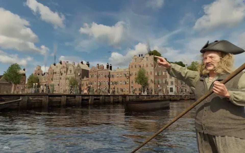 Amsterdam canal cruise with historic VR experience