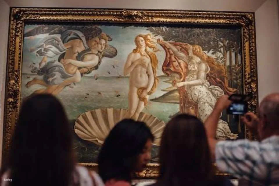 Timed Uffizi access with audio app