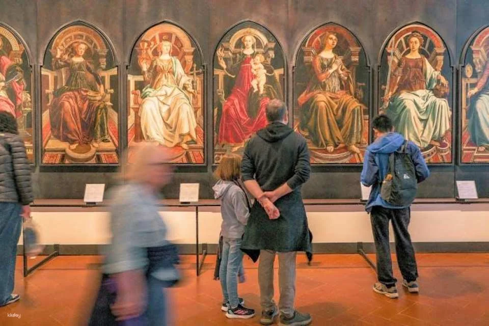 Timed Uffizi access with audio app