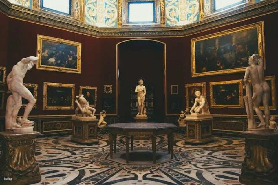 Timed Uffizi access with audio app