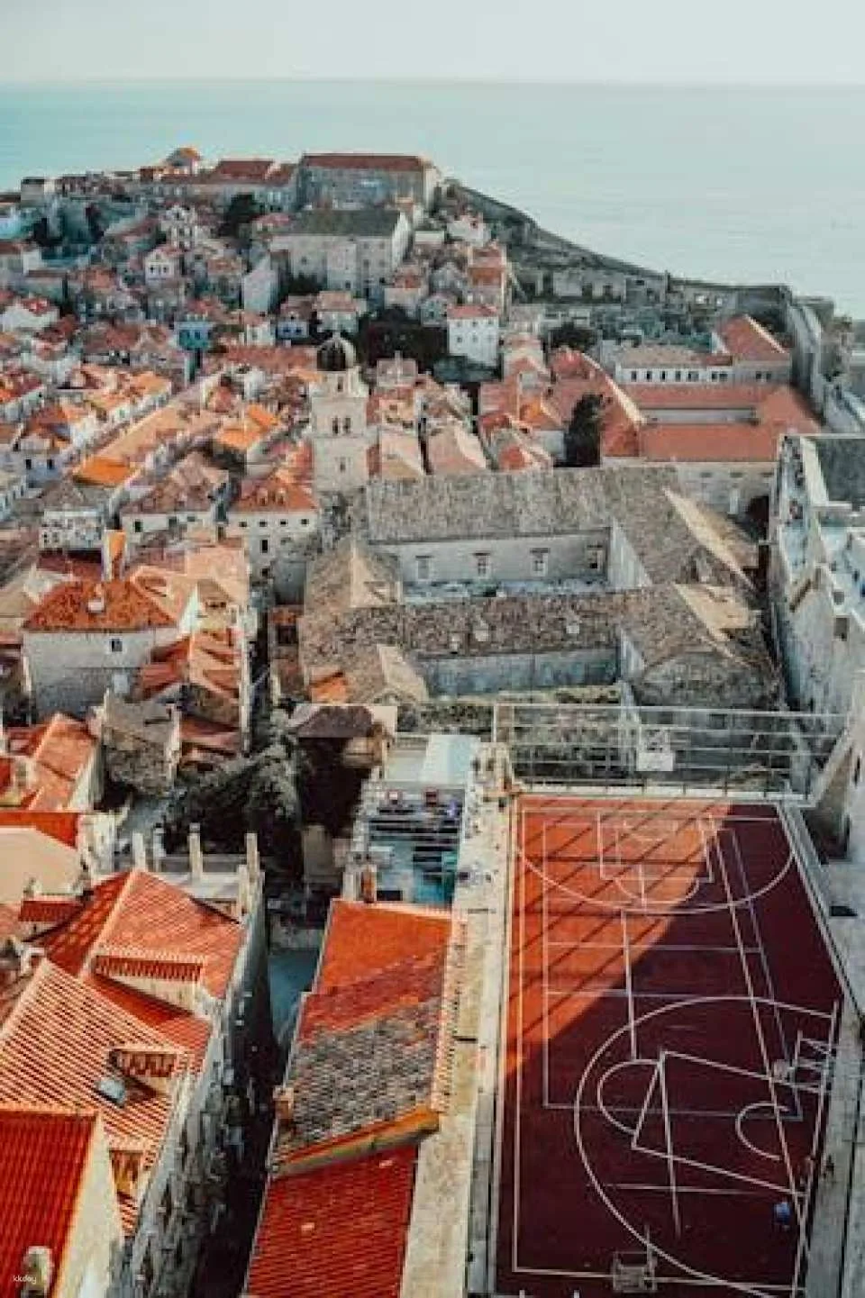 The awakening of Dubrovnik and first morning coffee