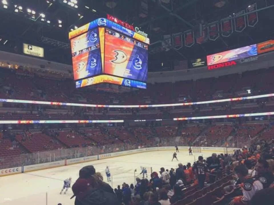 Anaheim Ducks ice hockey game ticket at Honda Center