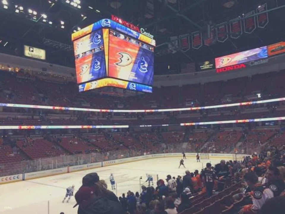 Anaheim Ducks ice hockey game ticket at Honda Center