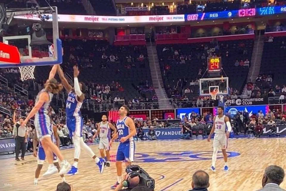 Detroit Pistons Basketball Game at Little Caesars Arena
