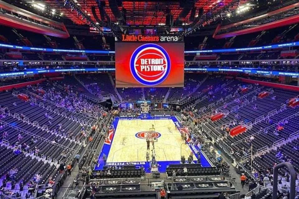 Detroit Pistons Basketball Game at Little Caesars Arena