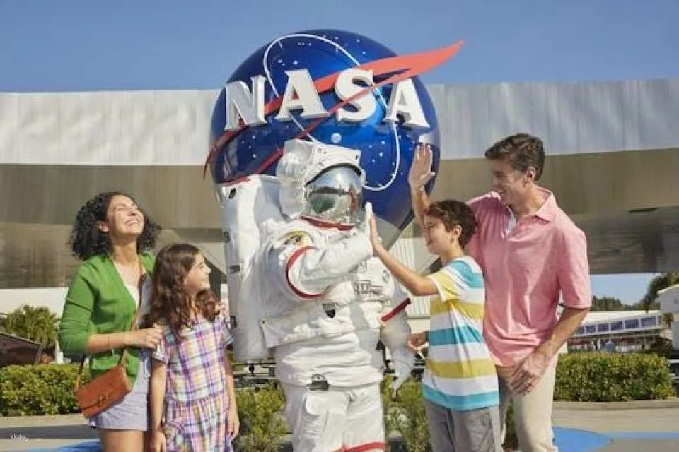 Admission to the Kennedy Space Centre for adults at the children’s rate, including add ons
