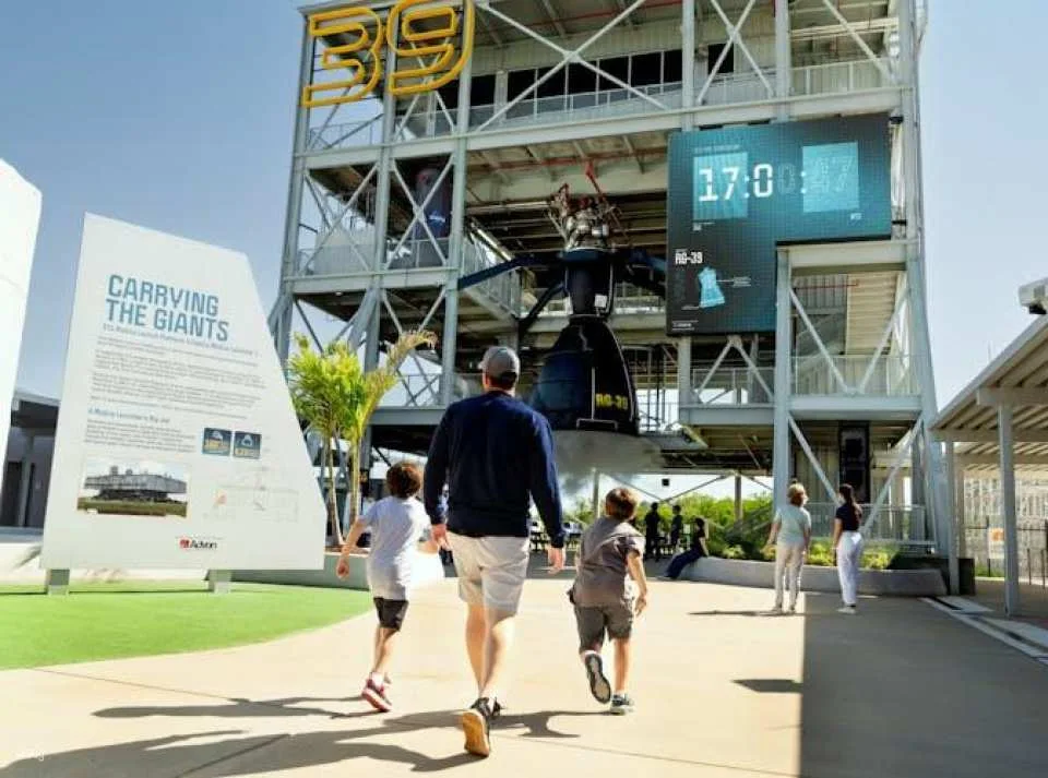 Admission to the Kennedy Space Centre for adults at the children’s rate, including add ons
