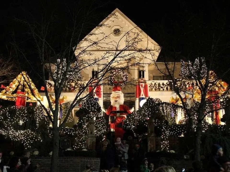 Christmas lights tour in Dyker Heights, Brooklyn